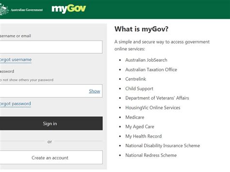 sign into mygov without phone.